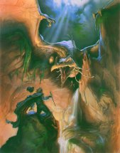 Zauberer und Drache