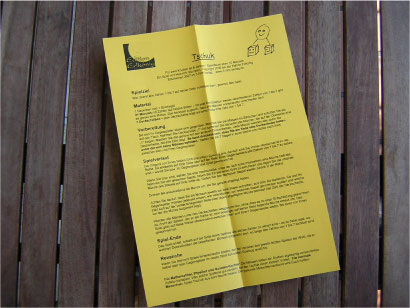 Rule sheet - Tschuk